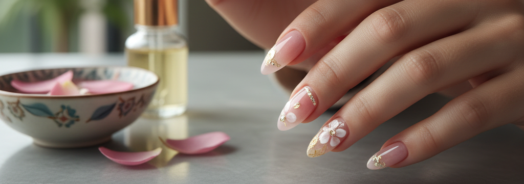 Photo of additional services for nails, including nail art