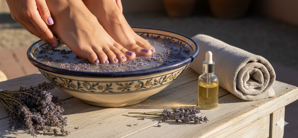 Photo of a Lavender Pedicure